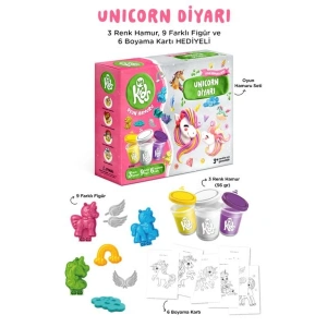 Unicorn Diyarı Oyun Hamuru Seti (18 Parça - 362 Gr)
