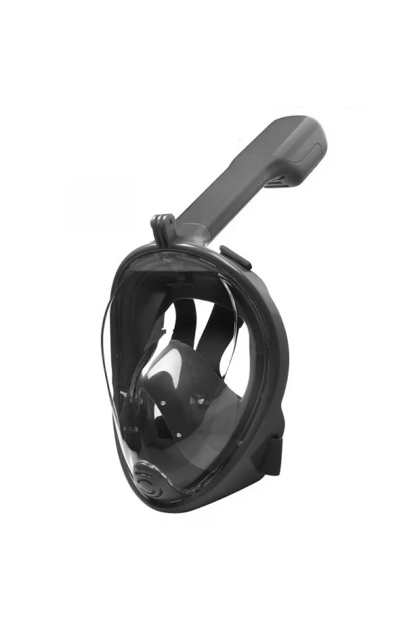 DailyTech Tam Yüz Dalış Maskesi Slikon Şnorkel Full Face - DailyTech - SİYAH - L/XL