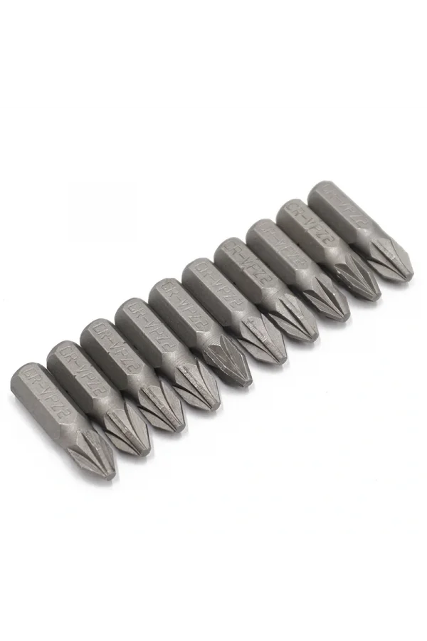 DailyTech 10 Adet 14 25mm Pozi PZ2 Tornavida Bit Seti Tamir Araçları Matkap Ucu Güç Ev El Aletleri -