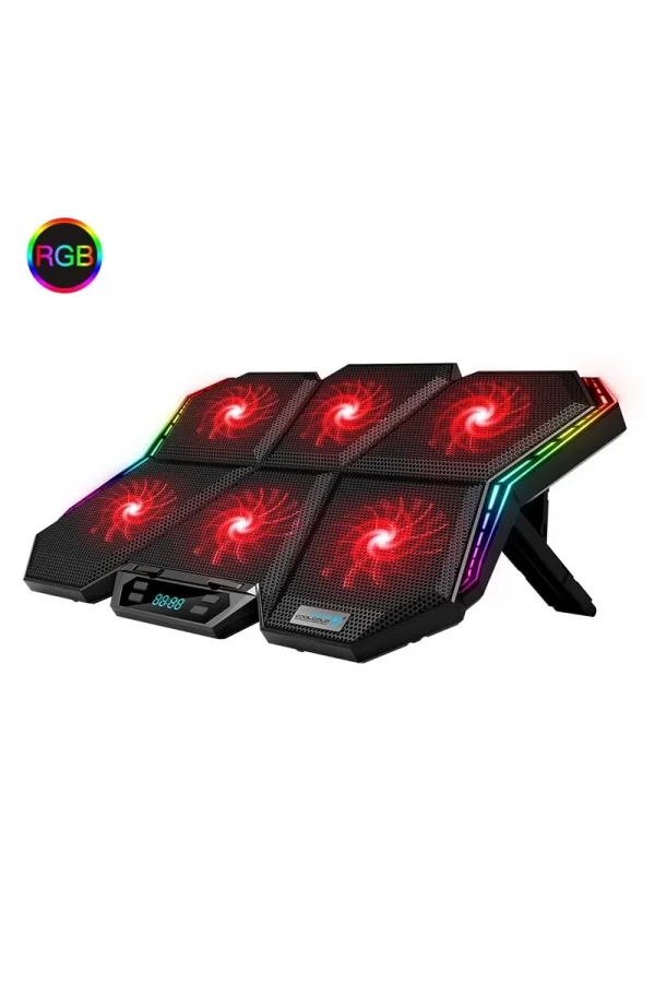 Coolcold LED K40 6 Fanlı 17 inç RGB Laptop Notebook Soğutucu Stand