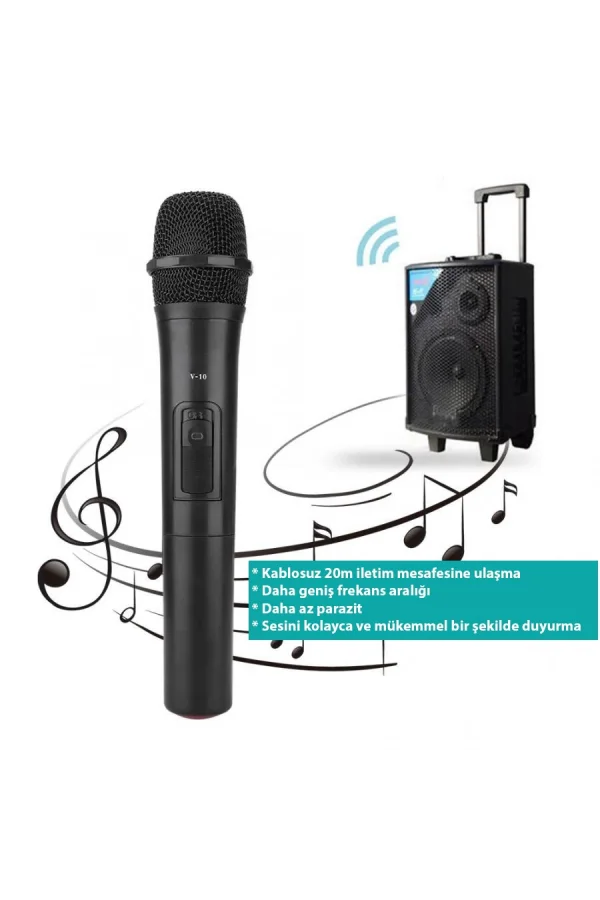 DailyTech Evrensel Vhf Profesyonel Kablosuz Mikrofon