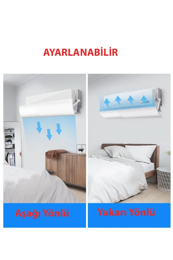 DailyTech Ayarlanabilir Hava Yönlendirici Klima Aparatı