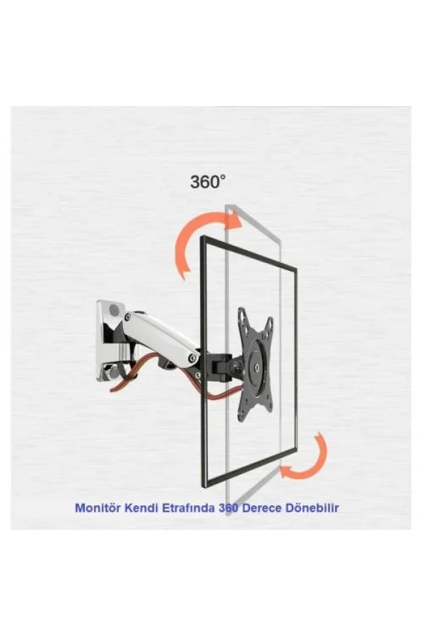 North Bayou NB F120 Amörtisörlü Hareketli 17-27 Duvar Askı Aparatı