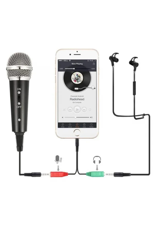 DailyTech Kareoke Kondenser Mikrofon Telefon Ve Bilgisayar Uyumlu