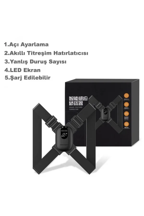 DailyTech Ayarlanabilir Akıllı Duruş Kamburluk Düzeltici Cihaz