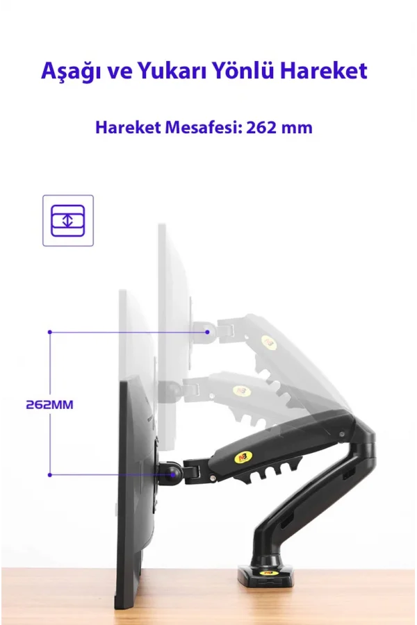 North Bayou NB F80 Tek Kol Amortisörlü Monitör Tutucu