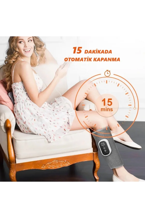DailyTech 2 Adet Baldır Ayak ve Kol Masaj Aleti Şarjlı Hava Basınçlı