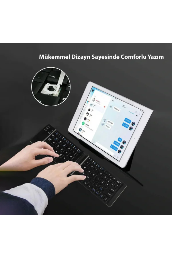 DailyTech Bluetooth Katlanabilir Klavye Telefon Tablet PC Uyumlu