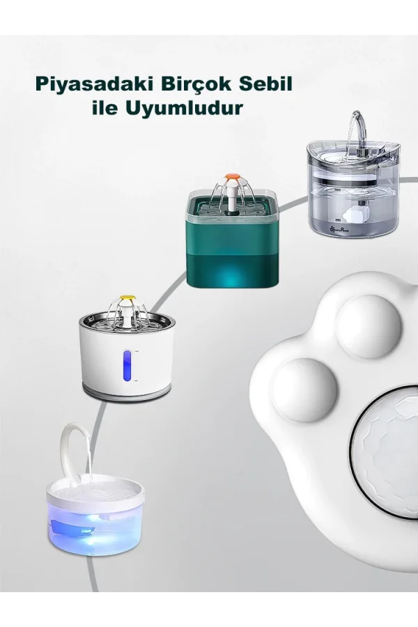 DailyTech Kedi Su Pınarı Çeşmesi Akıllı Hareket Sensörü Kızılötesi