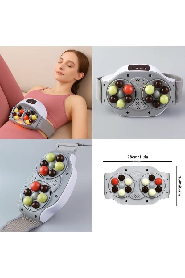 Dailytech Bian Taşı Isıtmalı Titreşimli Karın & Bel Masaj Kemeri Regl Döneminde Rahatlatıcı Kullanım