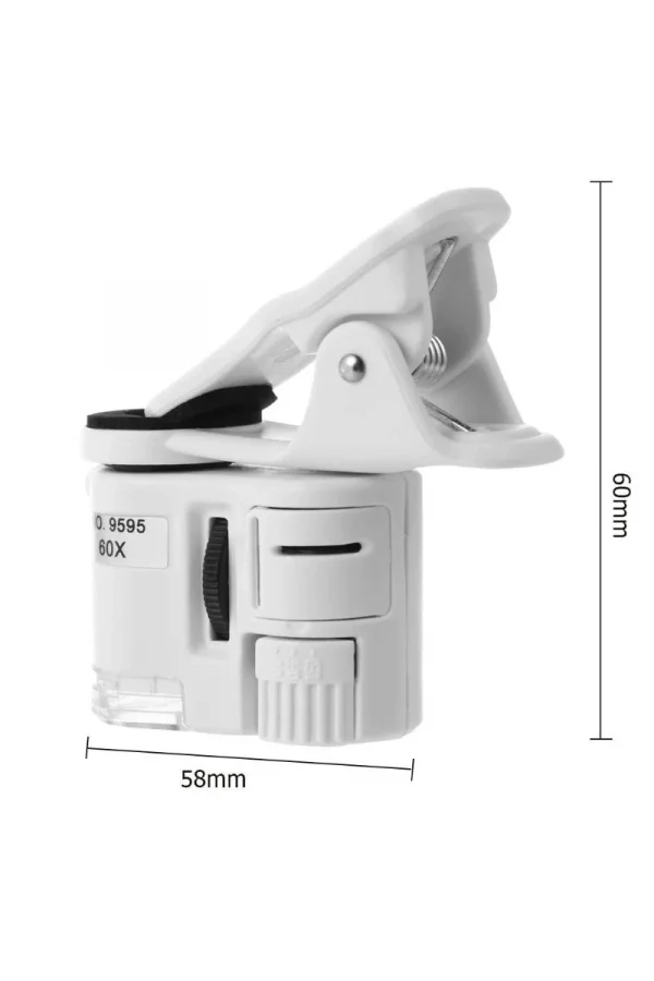 DailyTech 60X Mini Taşınabilir Büyüteç Mikroskop Cep telefon Uyumlu