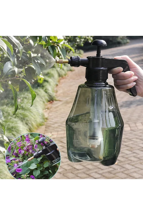 DailyTech Bahçe Pompası Çiçek Sulama Su Püskürtücü El Basınç Püskürtücü Şişe Bahçe Ev Temizlik Araba Yıkama İçin Ayarlanabilir Üst Pompa -