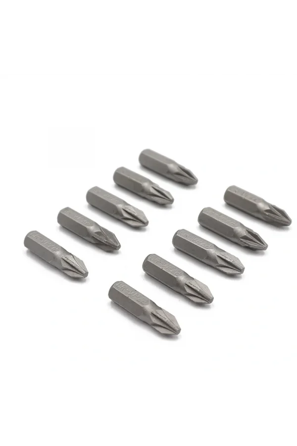 DailyTech 10 Adet 14 25mm Pozi PZ2 Tornavida Bit Seti Tamir Araçları Matkap Ucu Güç Ev El Aletleri -