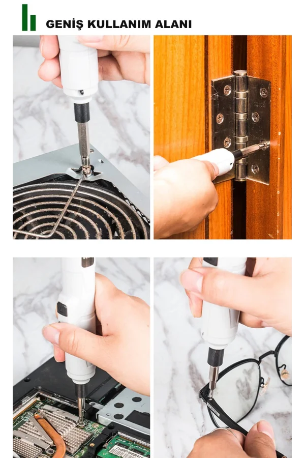 DailyTech Mini Taşınabilir Tornavida Akülü Şarjlı Elektrikli