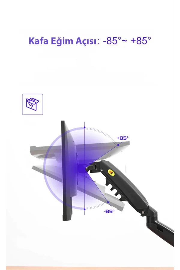 North Bayou NB F80 Tek Kol Amortisörlü Monitör Tutucu