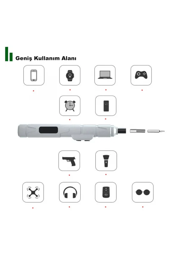 DailyTech Mini Taşınabilir Tornavida Akülü Şarjlı Elektrikli