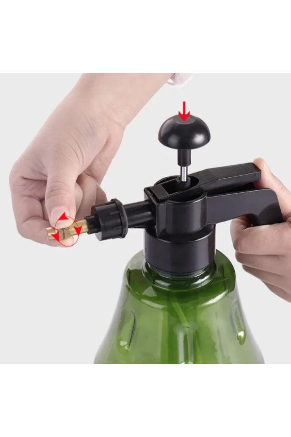 DailyTech Bahçe Pompası Çiçek Sulama Su Püskürtücü El Basınç Püskürtücü Şişe Bahçe Ev Temizlik Araba Yıkama İçin Ayarlanabilir Üst Pompa -
