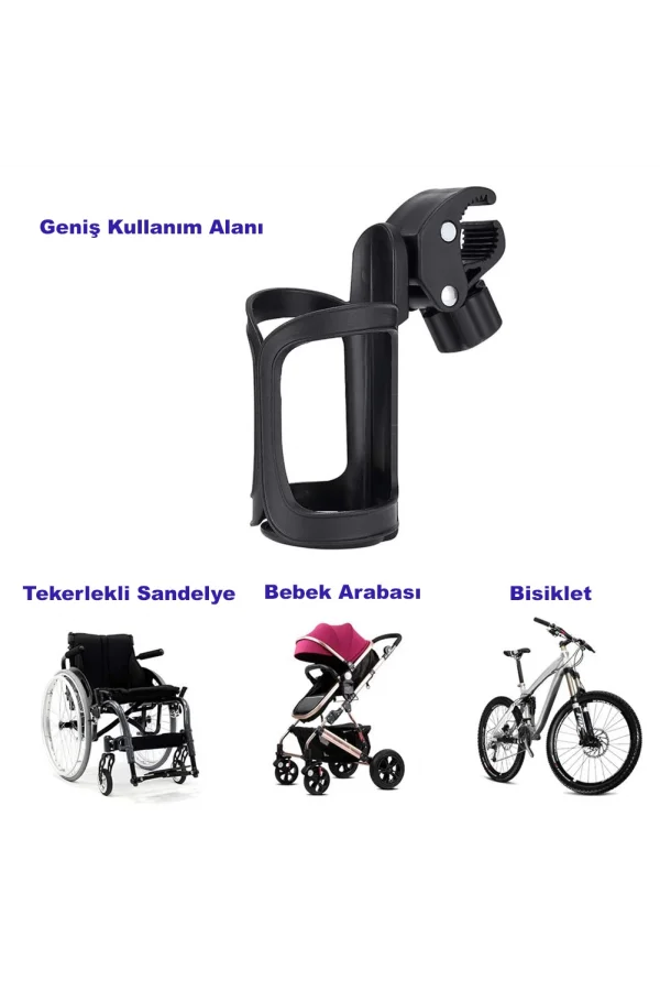 DailyTech Bisiklet Bebek Arabası Bardak Biberon Şişe Tutucu
