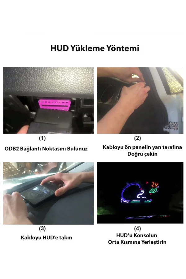 DailyTech HUD Head Up Display 3.5 İnç OBD Sanal Gösterge Paneli