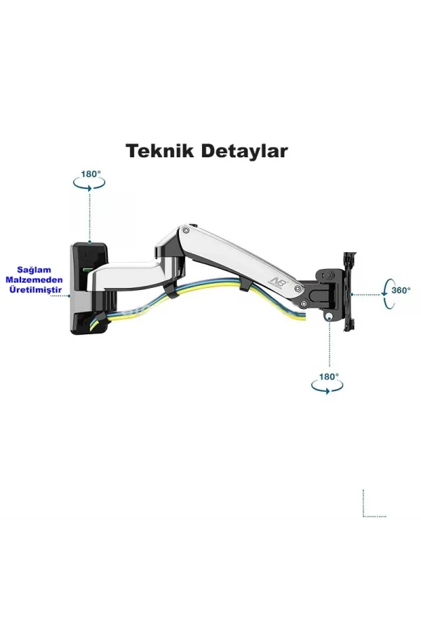 North Bayou NB F150 Ergonomik Duvar LED TV Monitör Tutucu