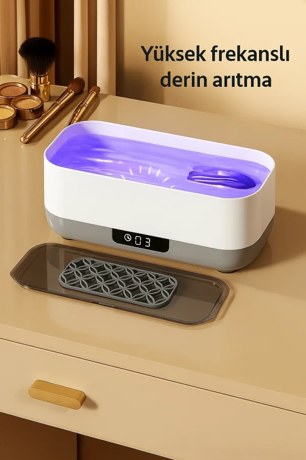 DailyTech Ultrasonik Gözlük Temizleme Cihazı Takı Saat Lens Derin Temizlik Makinesi
