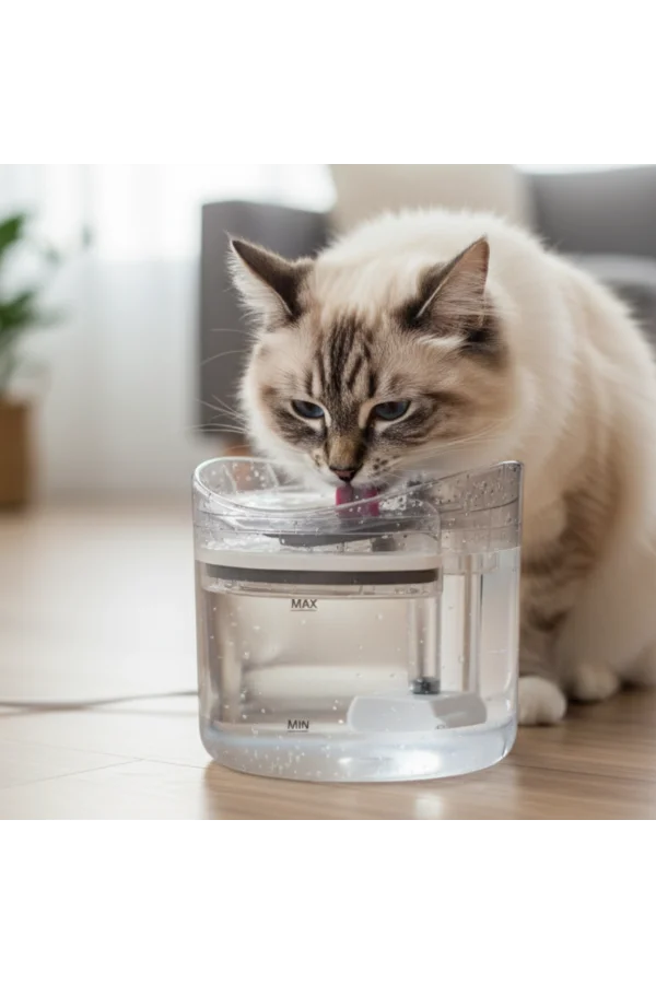 DailyTech Otomatik PET Kedi Köpek Su Pınarı Çeşmesi Şelalesi Sebil