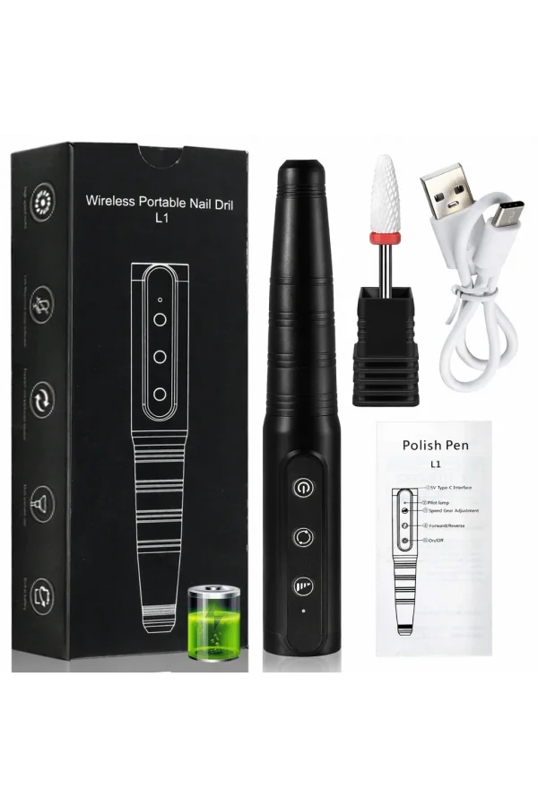 DailyTech Kablosuz Elektrikli Tırnak Törpüsü Şarjlı Profesyonel Manikür Pedikür Cihazı