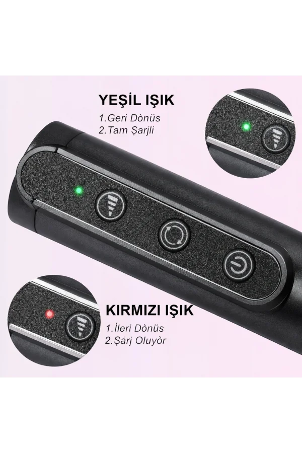 DailyTech Kablosuz Elektrikli Tırnak Törpüsü Şarjlı Profesyonel Manikür Pedikür Cihazı