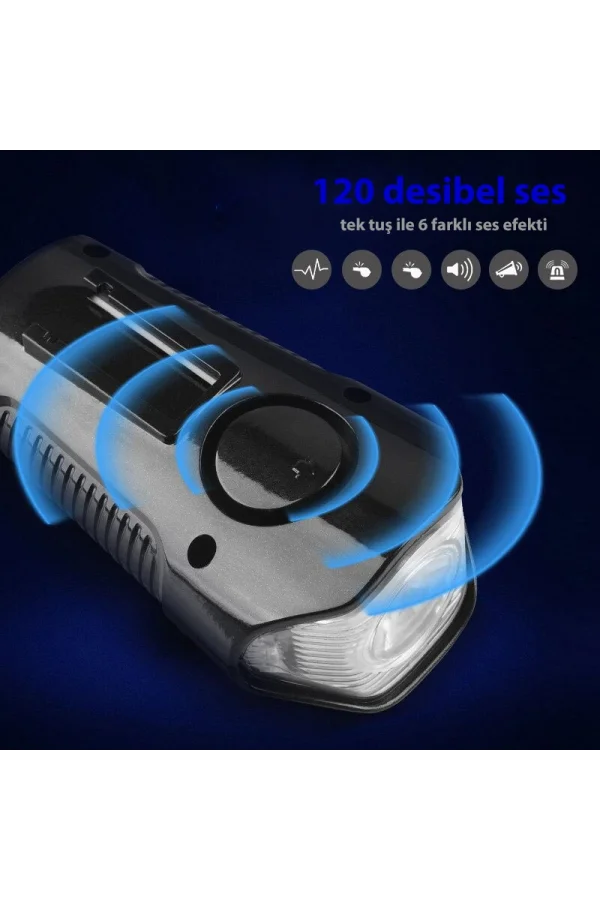 DailyLink Bisiklet Işık Korna LCD Hız Göstergesi Su Geçirmez Fener