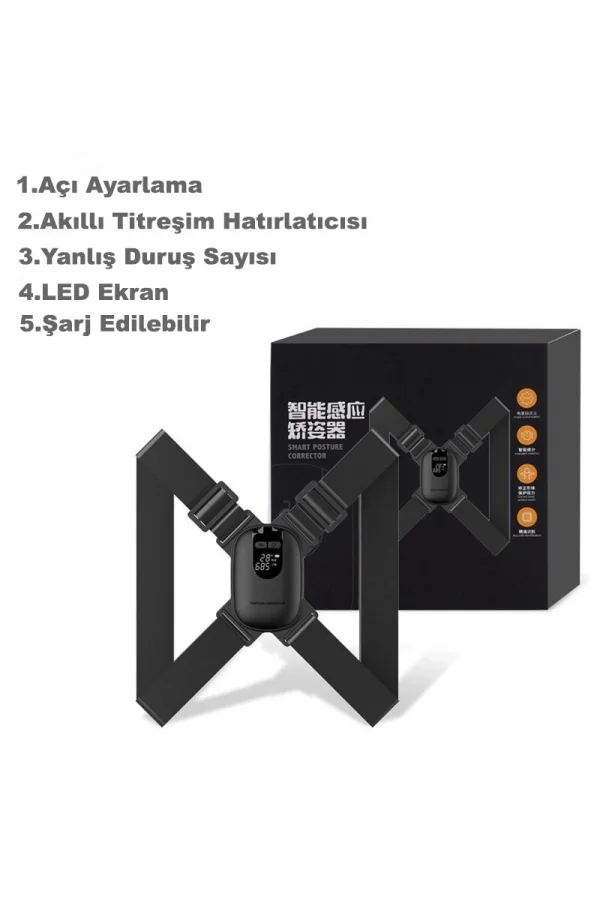 DailyLink Ayarlanabilir Akıllı Duruş Kamburluk Düzeltici Cihaz