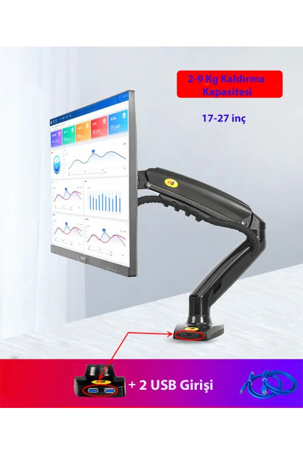 DailyLink NB F80 Tek Kol Amortisörlü Monitör Tutucu