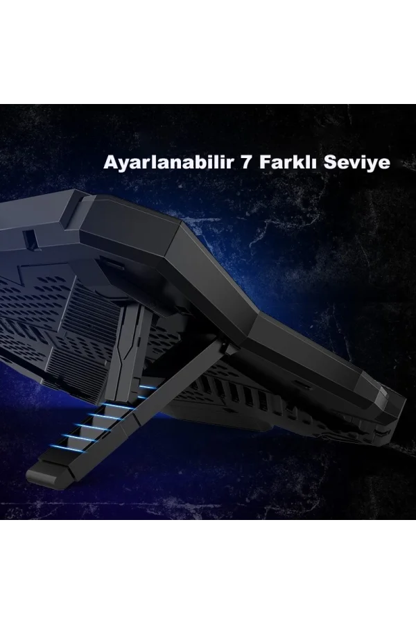 Coolcold LED K40 6 Fanlı 17 inç RGB Laptop Notebook Soğutucu Stand