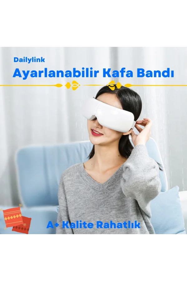 DailyLink Bluetooth Müzik Göz Yüz Terapi Masaj Aleti Şarjlı