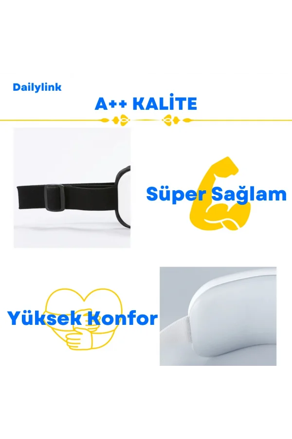 DailyLink Bluetooth Müzik Göz Yüz Terapi Masaj Aleti Şarjlı