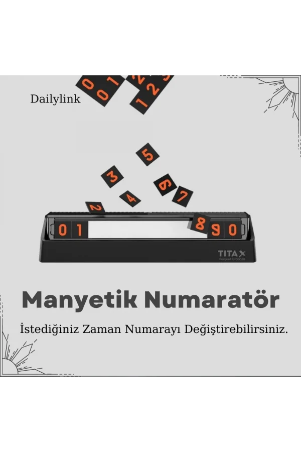 DailyLink Orijinal Xiaomi mijia Titax Araç Araba Park Numaratör