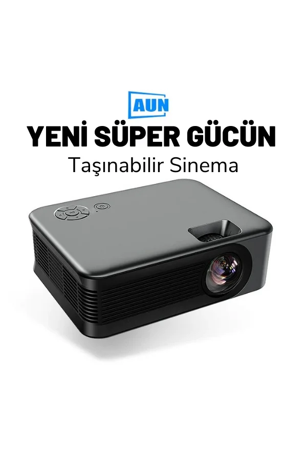 DailyLink Aun A30 Full Hd Wifi 1080 Destekli Mini Projeksiyon Cihazı Cep Telefonu Yansıtma