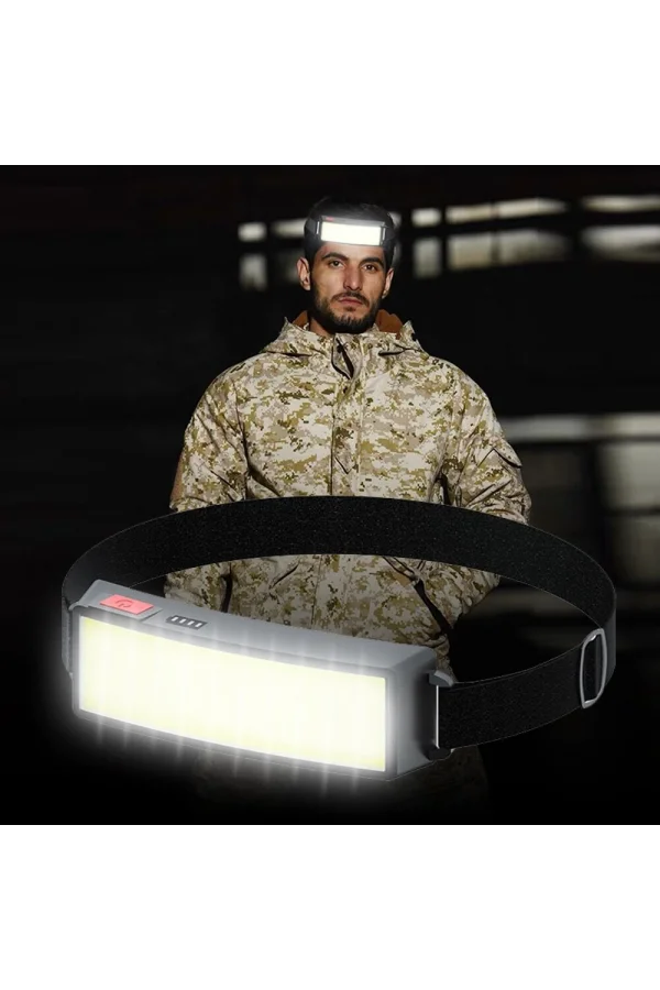 DailyLink USB Şarj Edilebilir LED COB Kafa Feneri Lambası