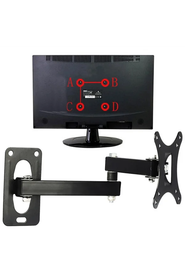 DailyLink Hareketli LCD LED Tv Monitör 10-27 Askı Aparatı Seti Braket