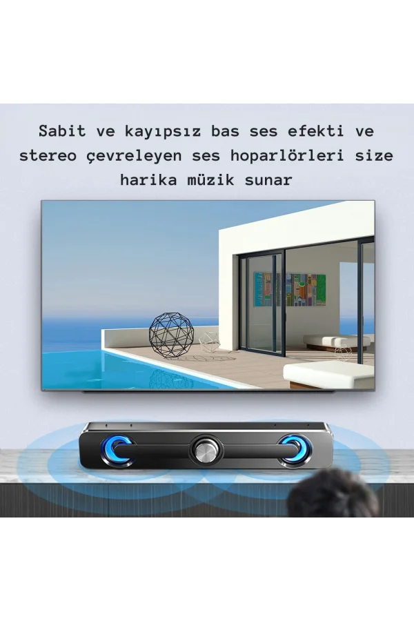 DailyLink Kablolu Güçlü Hoparlör Bas Subwoofer Soundbar Tv Ses Sistemi Stereo