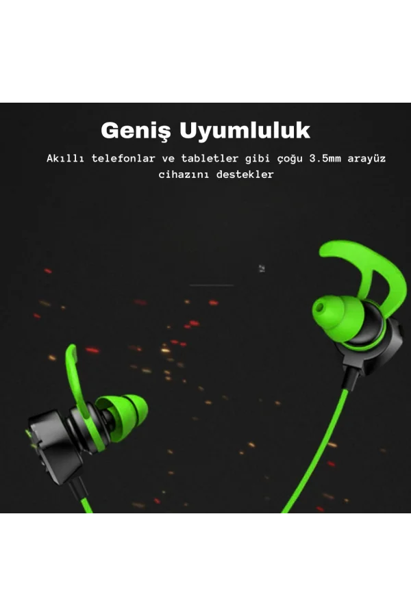 DailyLink Mobil Kulakiçi Mikrofonlu Gaming Oyuncu Kulaklığı E-spor Pubg Gürültü önleyici