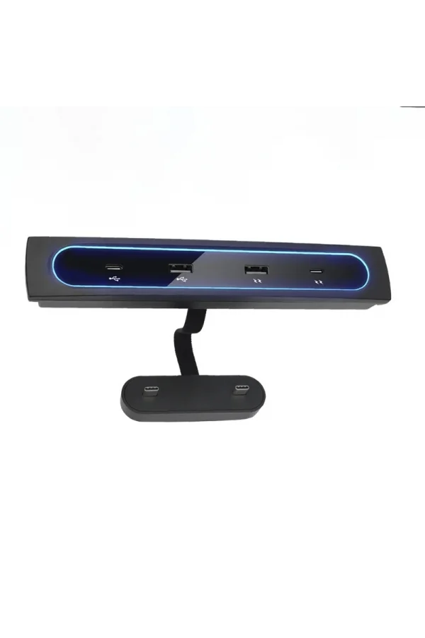 2021-2022 Tesla Model 3/Y Uyumlu 27W Hızlı Şarj USB Hub İstasyonu & Araç Adaptörü