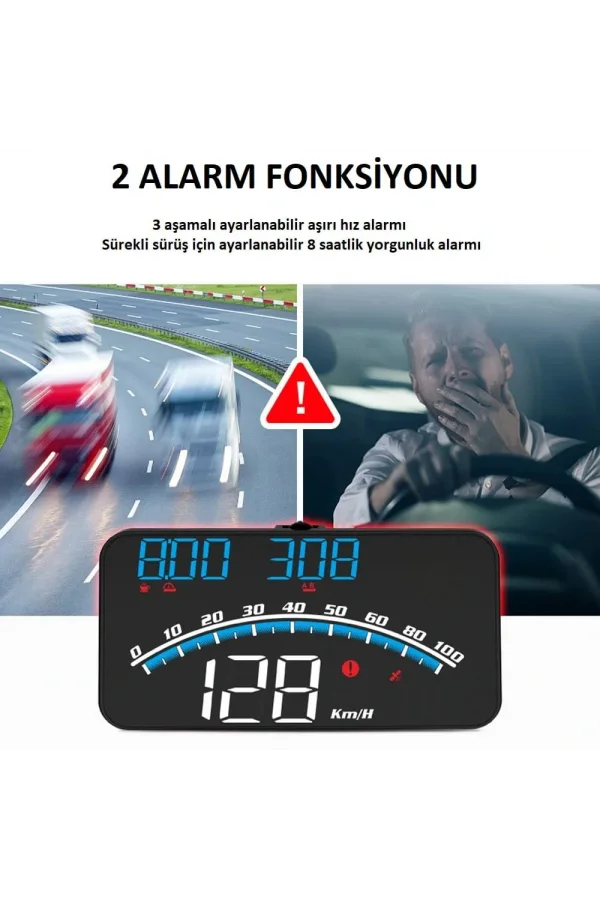 DailyTech G10 Otomatik Hud Ekran Araba Projektör Alarmı Hız Göstergesi