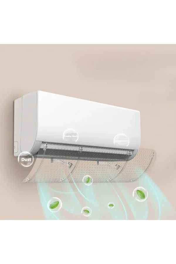 DailyTech Şeffaf Klima Yönlendirici Aparatı Bakteri Önleyici Temiz Hava Basit Kurulum Filtre -