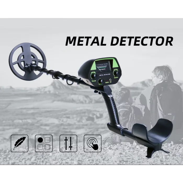 DailyTech Altın Metal Define Dedektörü Ayarlanabilir Göstergeli Kulaklık Destekli