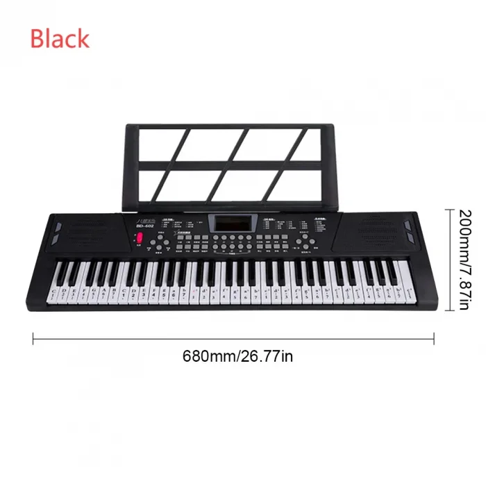 DailyTech 61 Tuşlu USB Dijital Klavye Piyano Profesyonel Büyük Çocuk Müzikal Elektronik Piyano