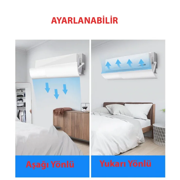 DailyTech Ayarlanabilir Hava Yönlendirici Klima Aparatı