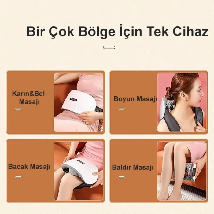 Dailytech Bian Taşı Isıtmalı Titreşimli Karın & Bel Masaj Kemeri Regl Döneminde Rahatlatıcı Kullanım