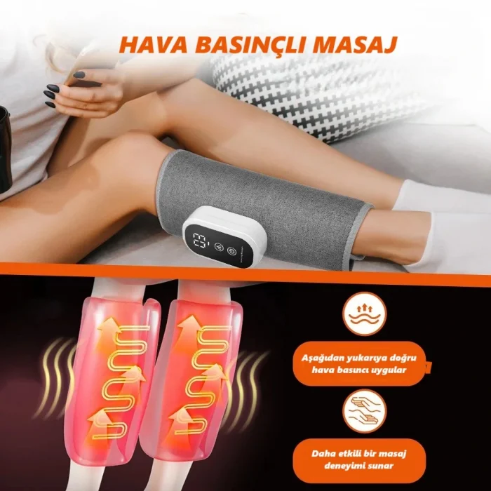 DailyTech 2 Adet Baldır Ayak ve Kol Masaj Aleti Şarjlı Hava Basınçlı