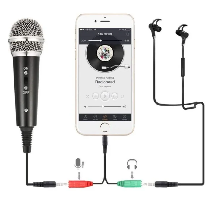 DailyTech Kareoke Kondenser Mikrofon Telefon Ve Bilgisayar Uyumlu