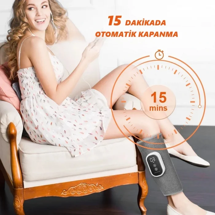 DailyTech 2 Adet Baldır Ayak ve Kol Masaj Aleti Şarjlı Hava Basınçlı